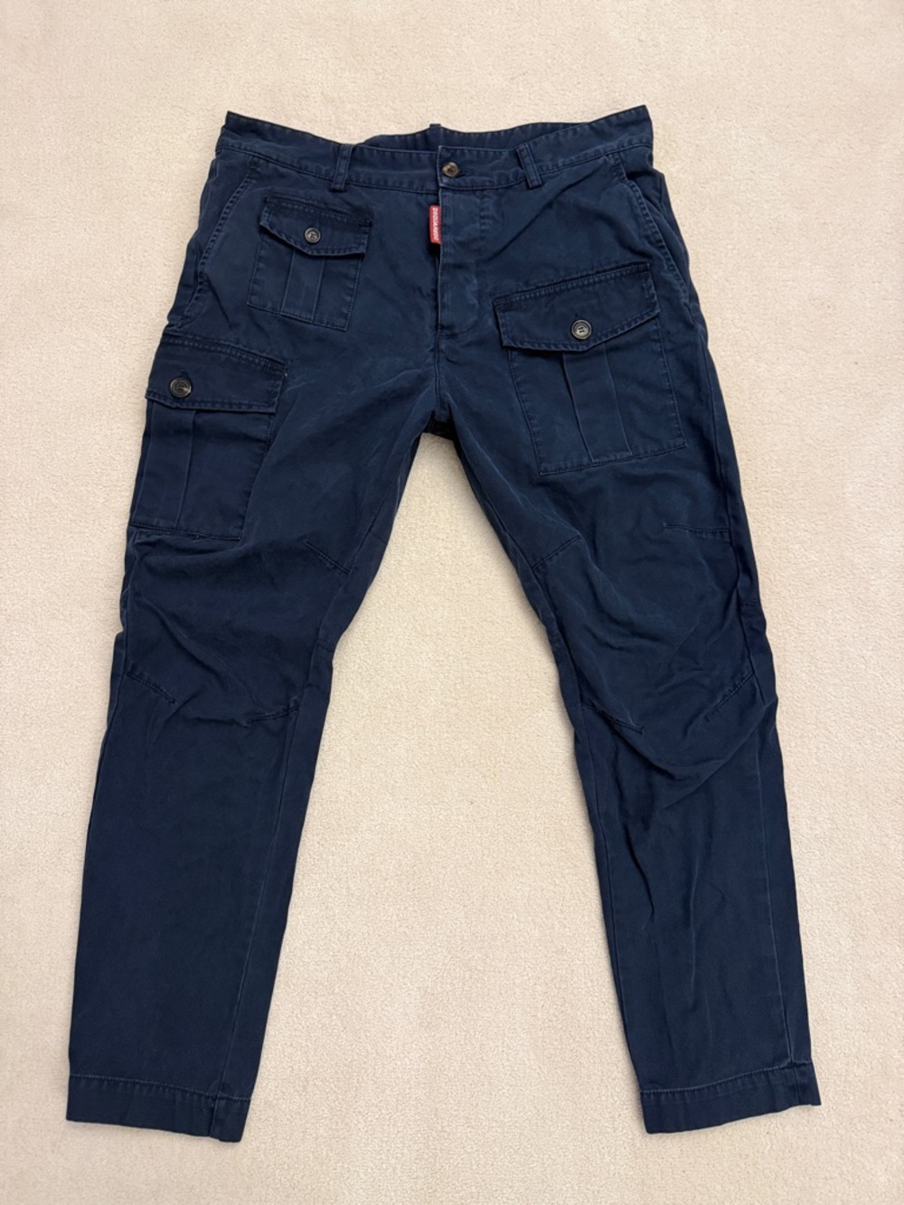 DSQUARED2 Men's Dark Navy Cargo Pants size 48 Italy